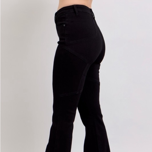 Judy Blue Full Size High Waist Star Seam Detail Flare Plus Size - Picture 3 of 13